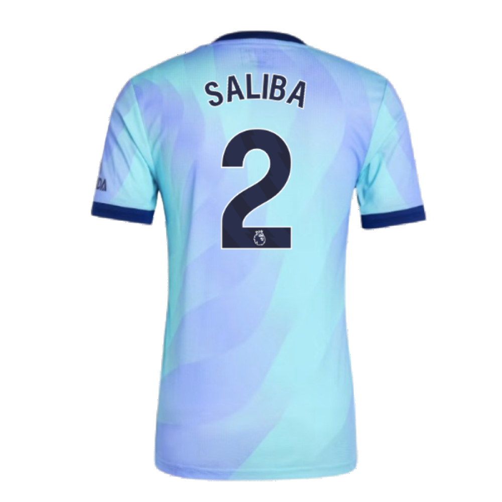 2024-2025 Arsenal Authentic Third Shirt (Saliba 2)