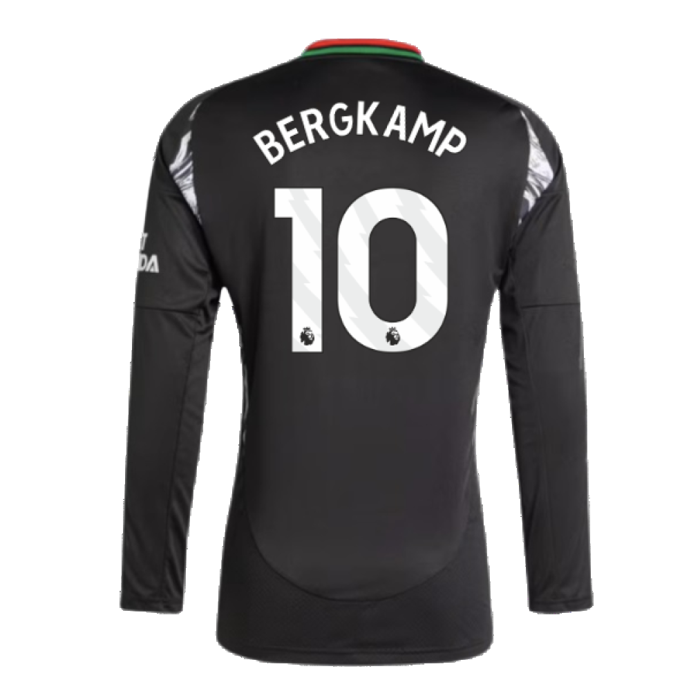 2024-2025 Arsenal Away Long Sleeve Shirt (Bergkamp 10)