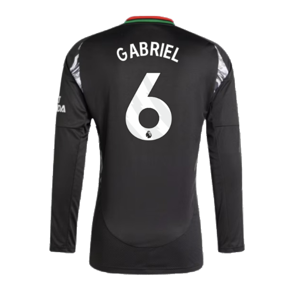 2024-2025 Arsenal Away Long Sleeve Shirt (Gabriel 6)