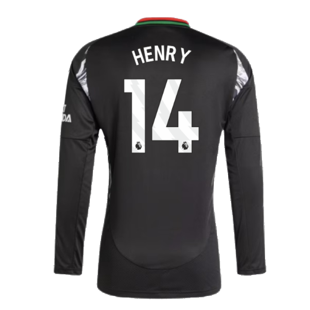 2024-2025 Arsenal Away Long Sleeve Shirt (Henry 14)