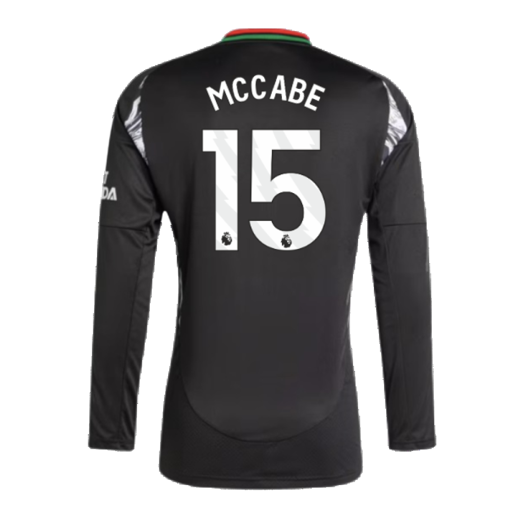 2024-2025 Arsenal Away Long Sleeve Shirt (McCabe 15)