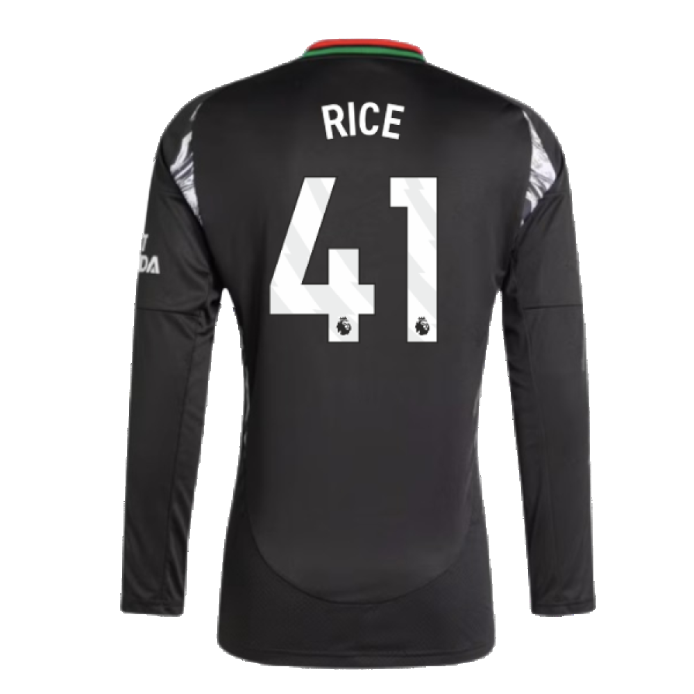 2024-2025 Arsenal Away Long Sleeve Shirt (Rice 41)