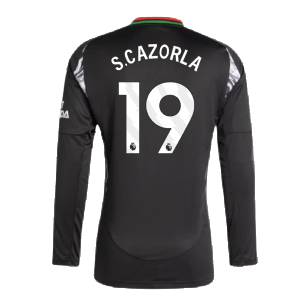 2024-2025 Arsenal Away Long Sleeve Shirt (S.Cazorla 19)