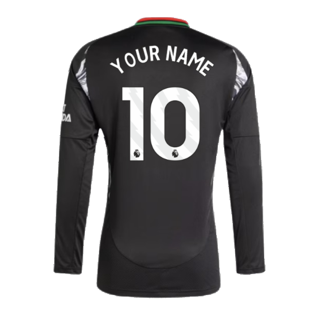 2024-2025 Arsenal Away Long Sleeve Shirt (Your Name)