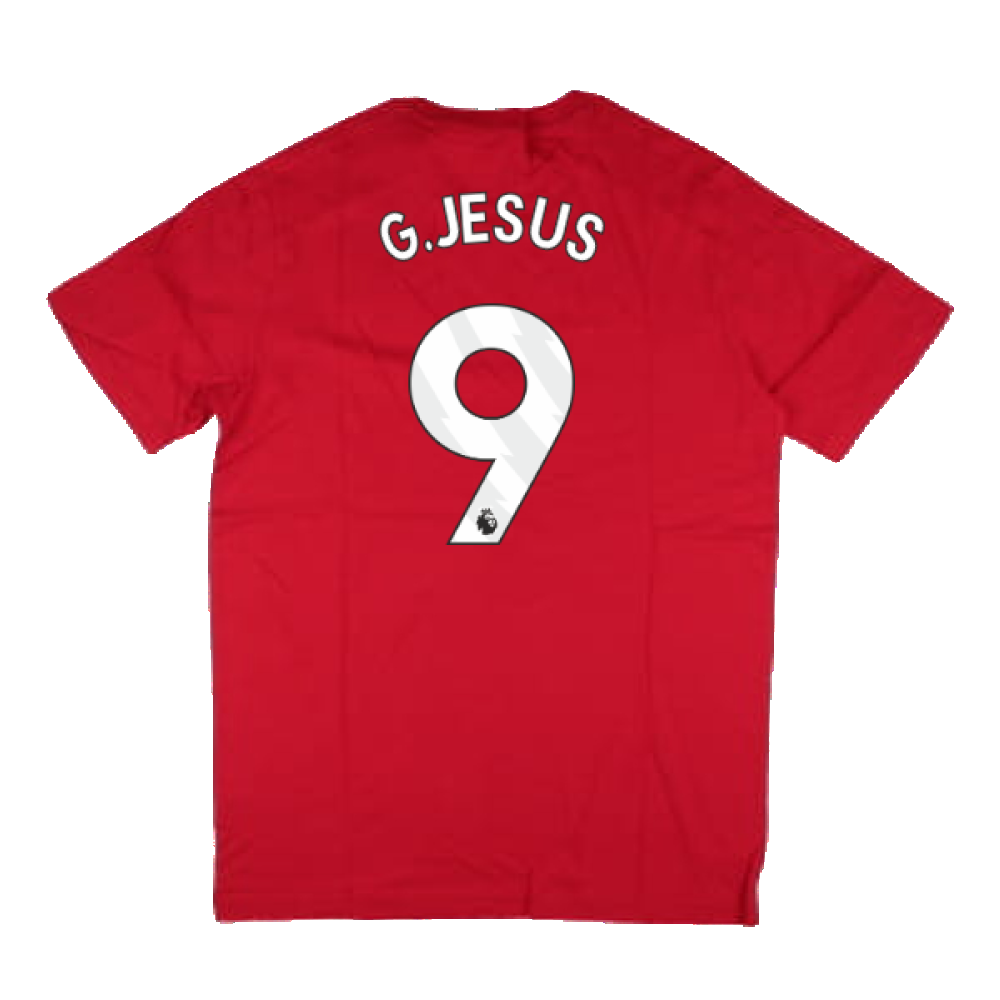 2024-2025 Arsenal DNA Tee (Red) (G.Jesus 9)