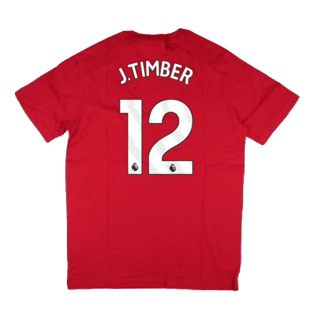 2024-2025 Arsenal DNA Tee (Red) (J.Timber 12)