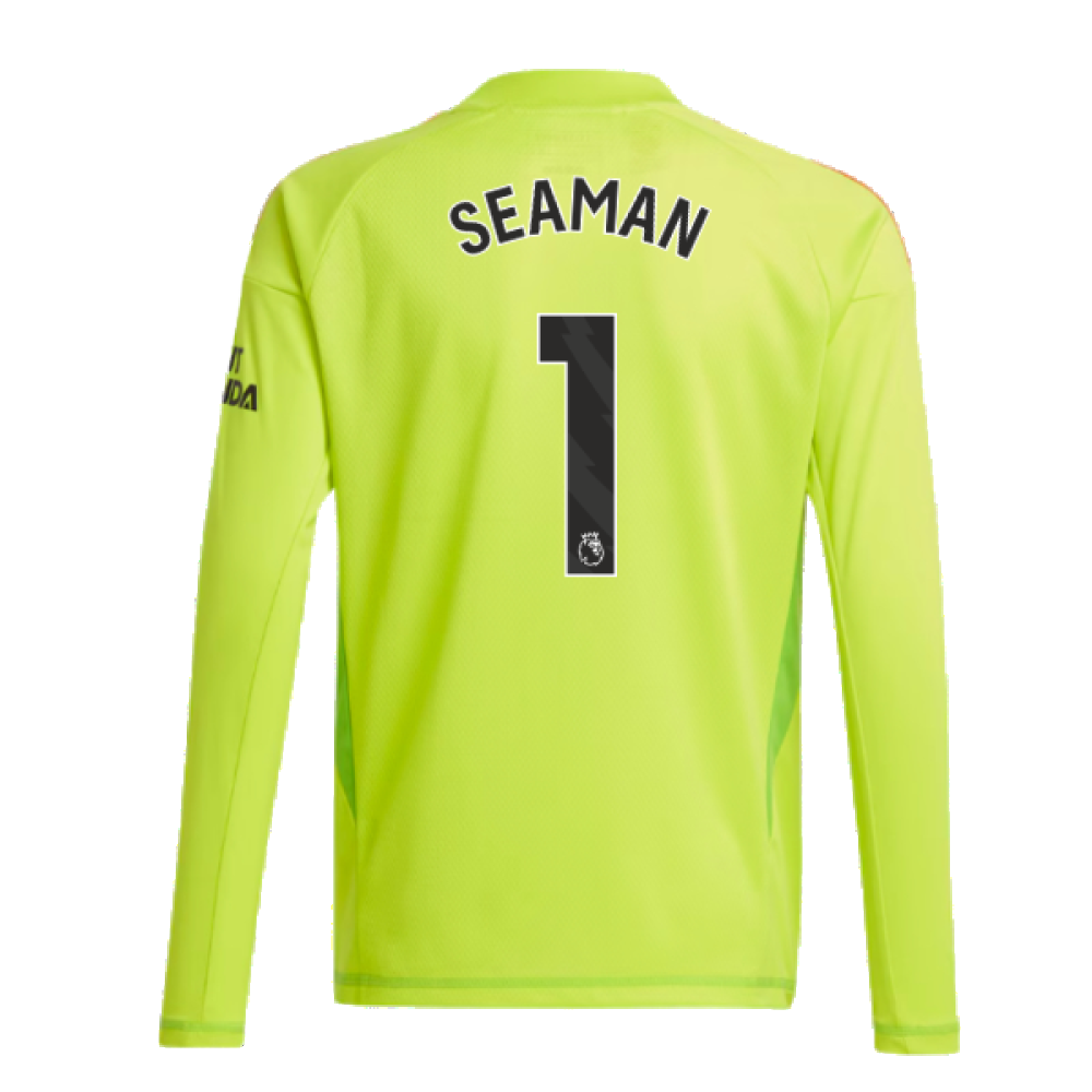 2024-2025 Arsenal Home Goalkeeper Shirt (Yellow) - Kids (Seaman 1)