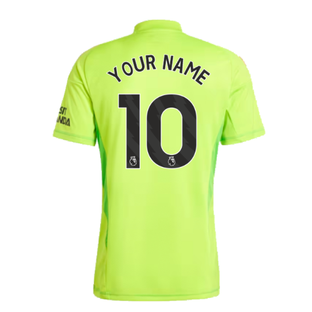 2024-2025 Arsenal Home Goalkeeper Shirt (Yellow) (Your Name)