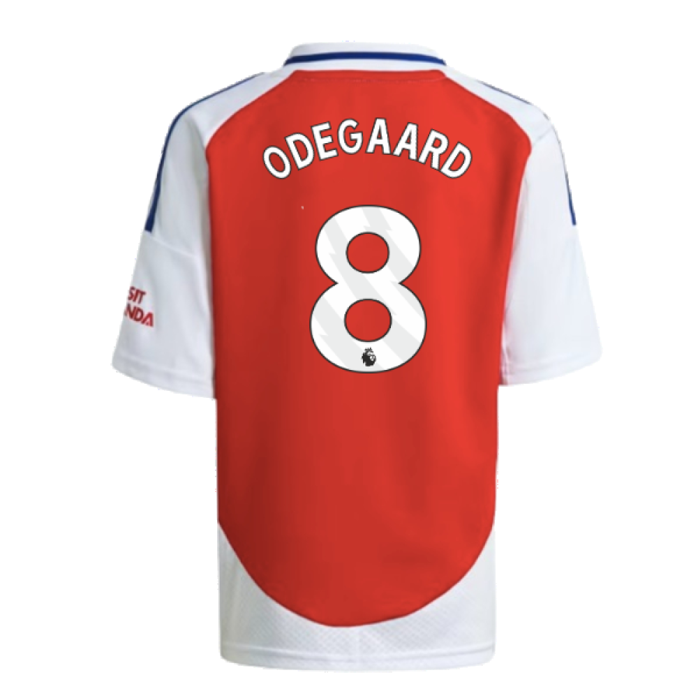 2024-2025 Arsenal Home Mini Kit (Odegaard 8)