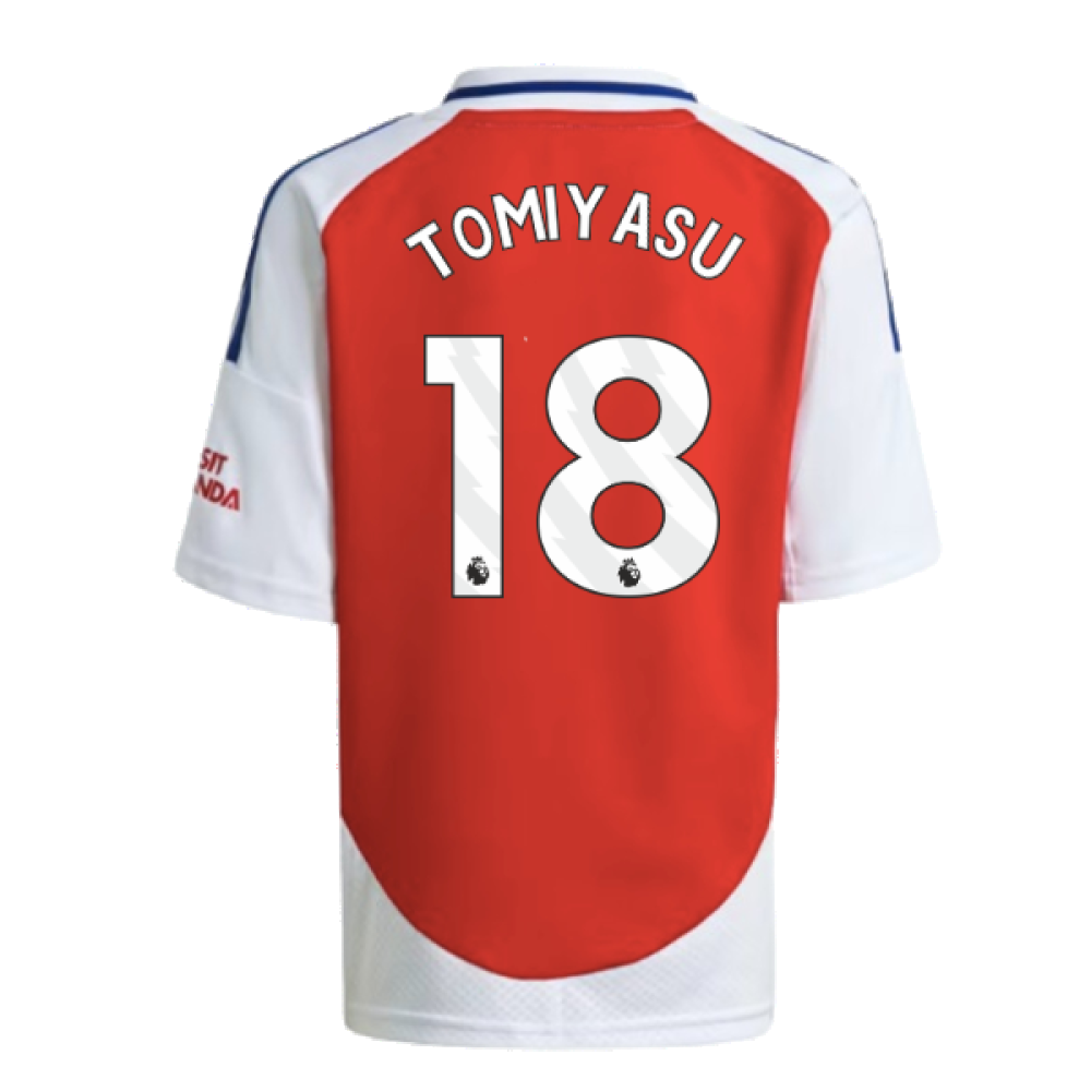 2024-2025 Arsenal Home Mini Kit (Tomiyasu 18)