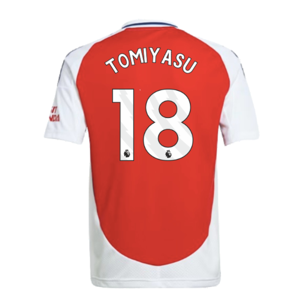 2024-2025 Arsenal Home Shirt (Kids) (Tomiyasu 18)
