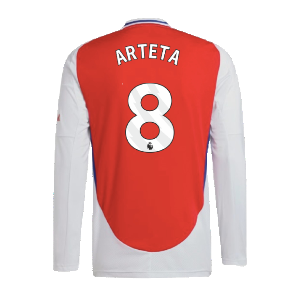 2024-2025 Arsenal Long Sleeve Home Shirt (Arteta 8)