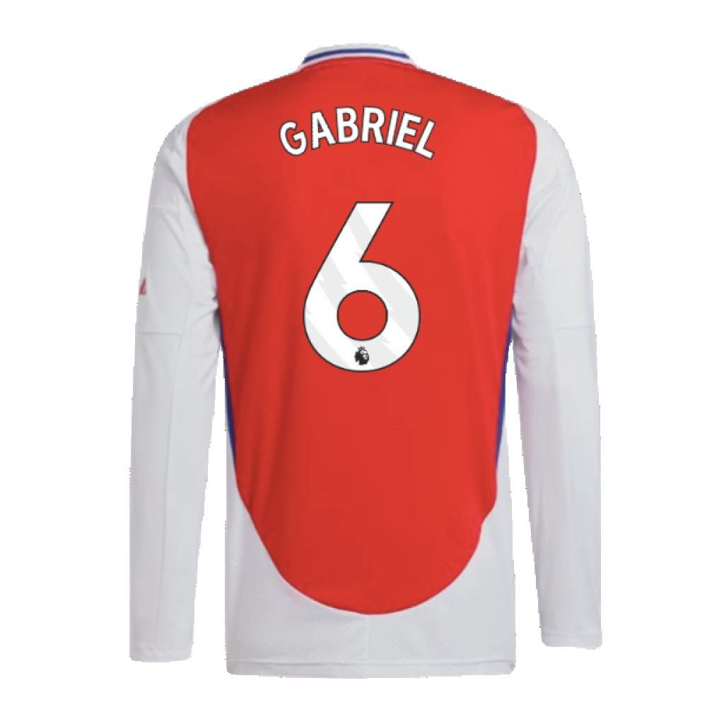 2024-2025 Arsenal Long Sleeve Home Shirt (Gabriel 6)