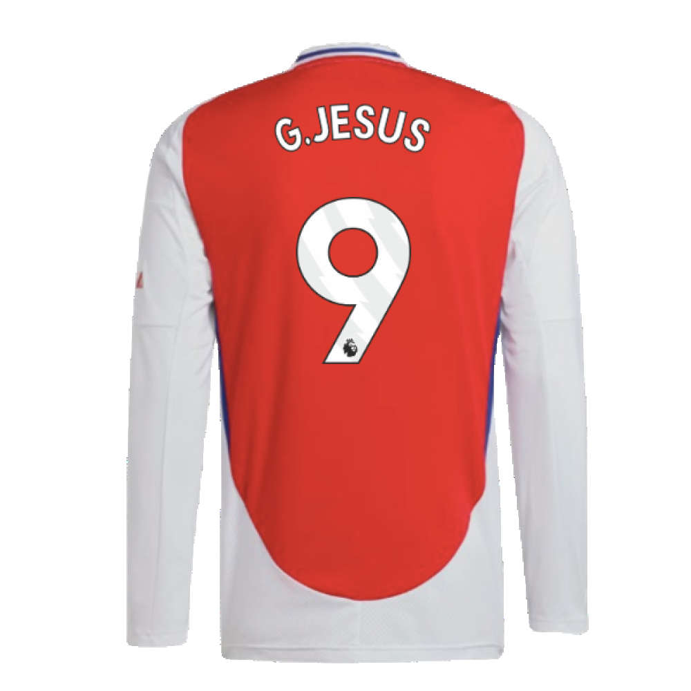 2024-2025 Arsenal Long Sleeve Home Shirt (G.Jesus 9)