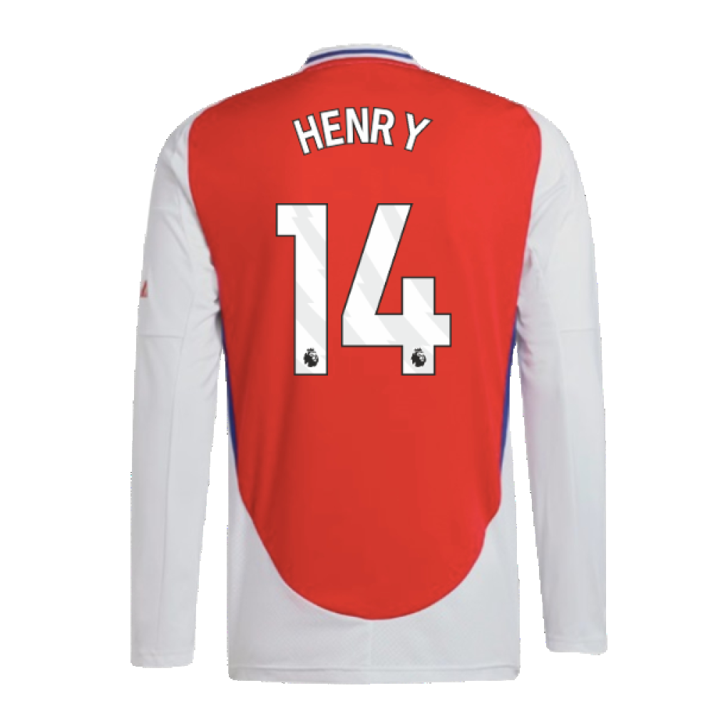 2024-2025 Arsenal Long Sleeve Home Shirt (Henry 14)