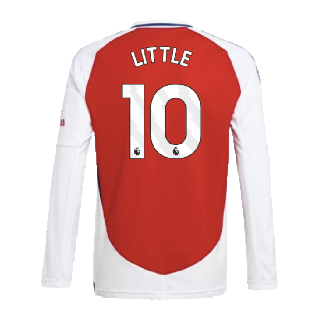 2024-2025 Arsenal Long Sleeve Home Shirt (Kids) (Little 10)