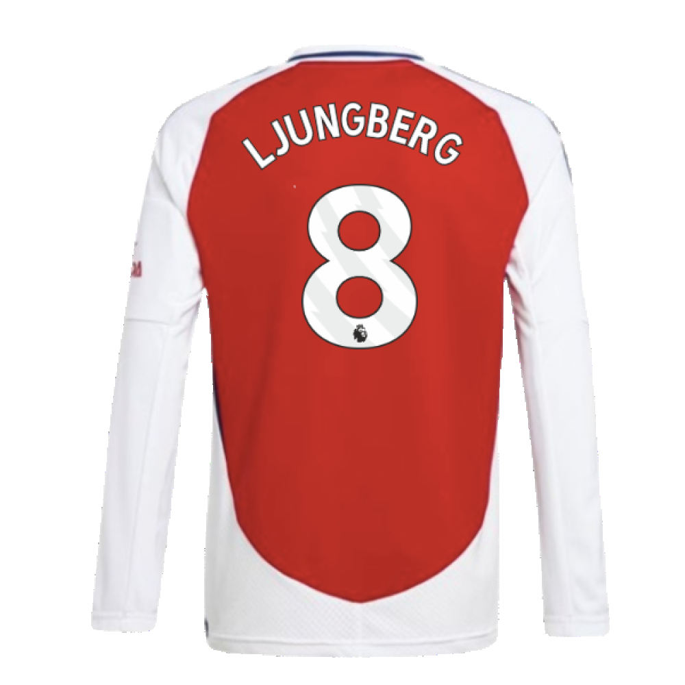 2024-2025 Arsenal Long Sleeve Home Shirt (Kids) (Ljungberg 8)