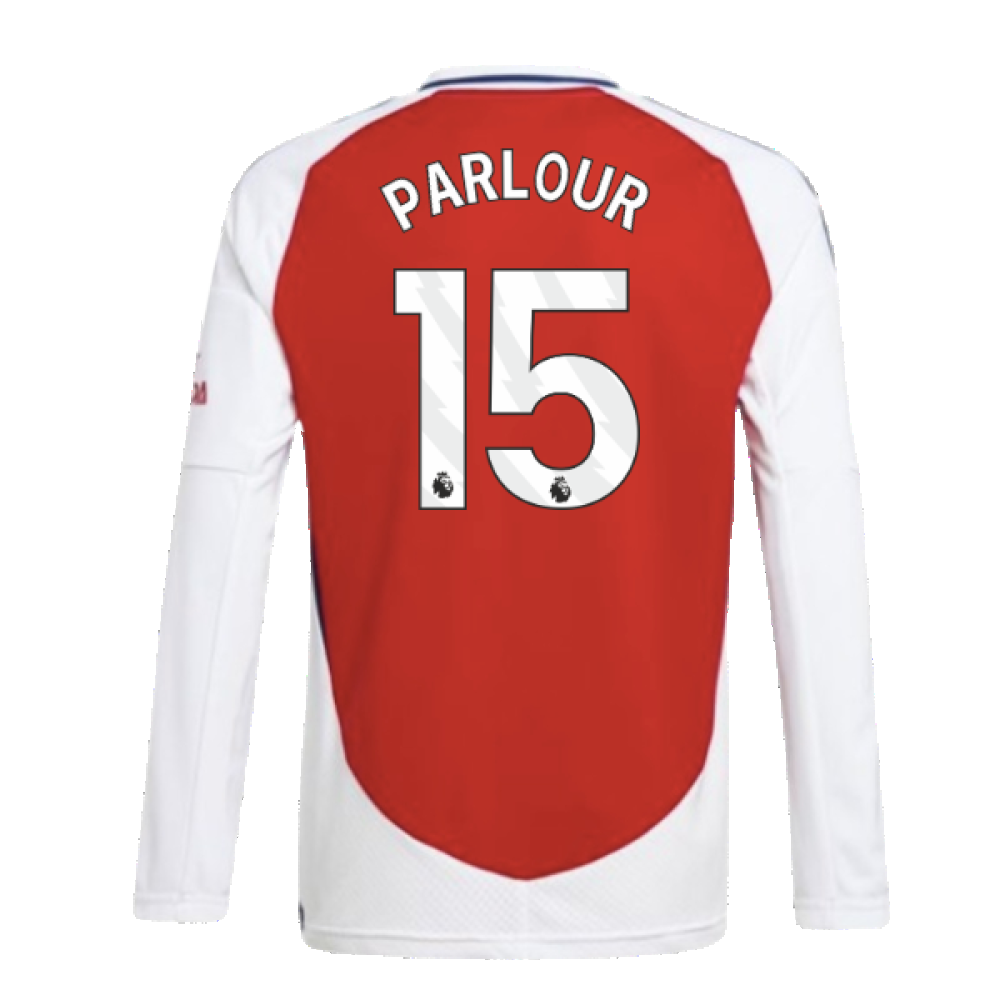 2024-2025 Arsenal Long Sleeve Home Shirt (Kids) (Parlour 15)