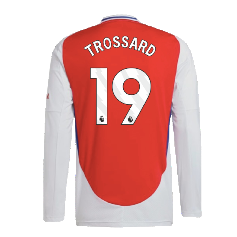 2024-2025 Arsenal Long Sleeve Home Shirt (Trossard 19)