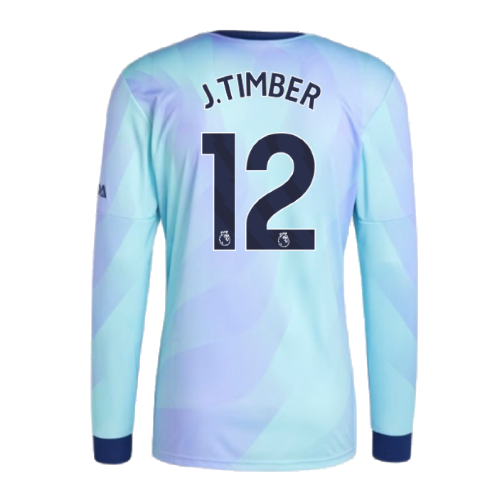 2024-2025 Arsenal Long Sleeve Third Shirt (J.Timber 12)