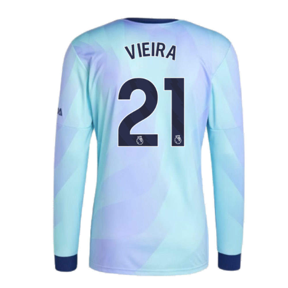 2024-2025 Arsenal Long Sleeve Third Shirt (Vieira 21)