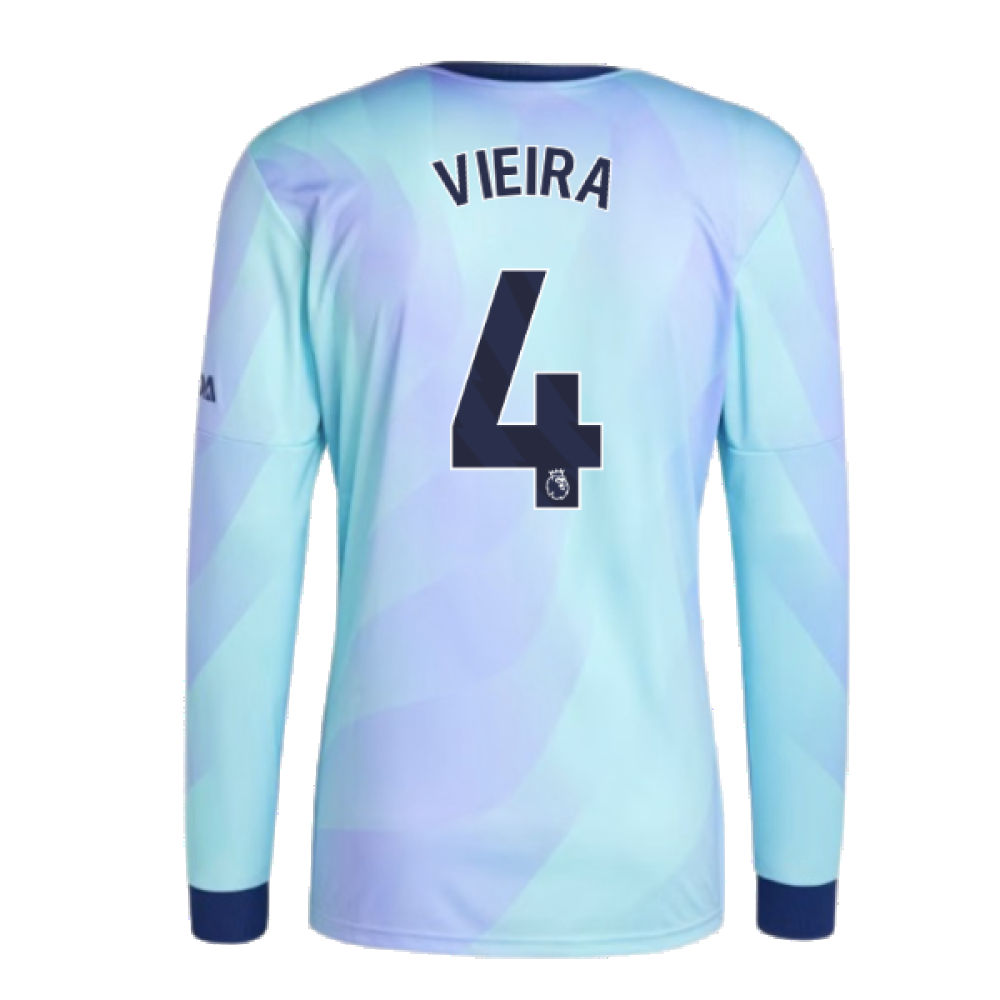 2024-2025 Arsenal Long Sleeve Third Shirt (Vieira 4)