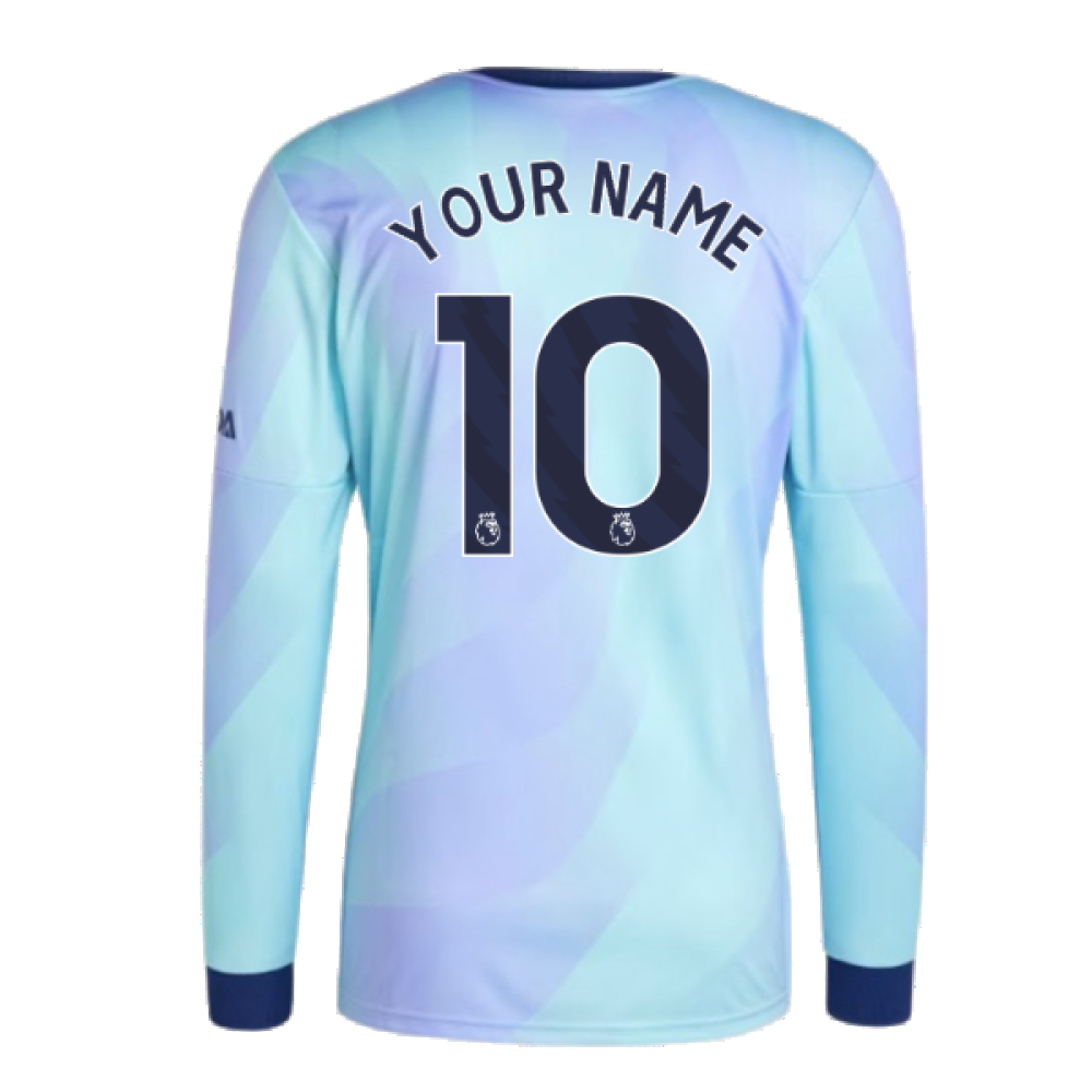 2024-2025 Arsenal Long Sleeve Third Shirt (Your Name)