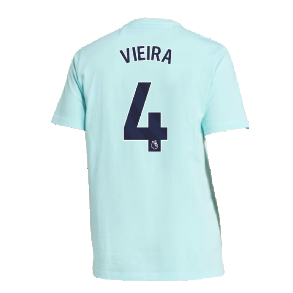 2024-2025 Arsenal Seasonal Tee (Clear Aqua) (Vieira 4)