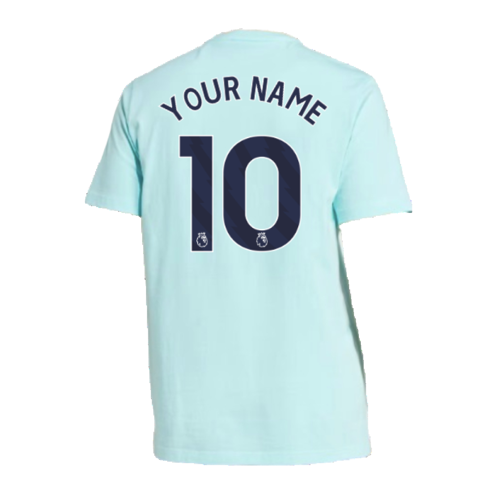 2024-2025 Arsenal Seasonal Tee (Clear Aqua) (Your Name)