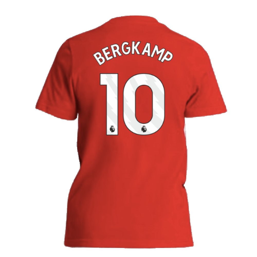 2024-2025 Arsenal Tee (Red) - Kids (Bergkamp 10)