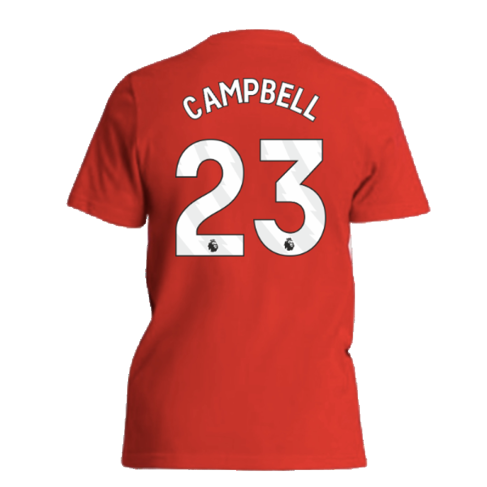 2024-2025 Arsenal Tee (Red) - Kids (Campbell 23)