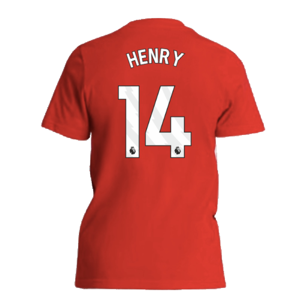 2024-2025 Arsenal Tee (Red) - Kids (Henry 14)