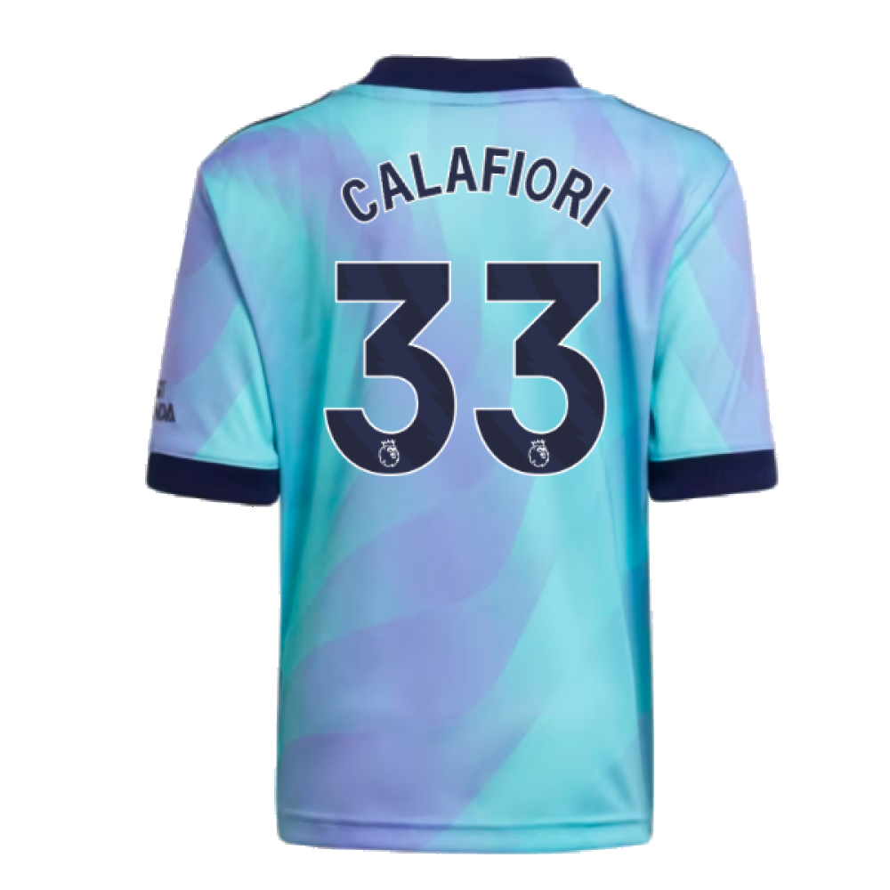 2024-2025 Arsenal Third Mini Kit (Calafiori 33)