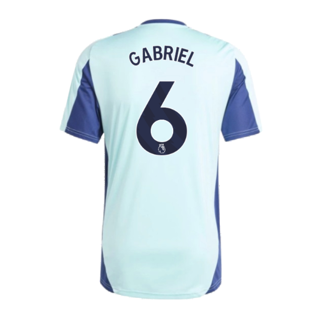 2024-2025 Arsenal Training Jersey (Clear Aqua) (Gabriel 6)