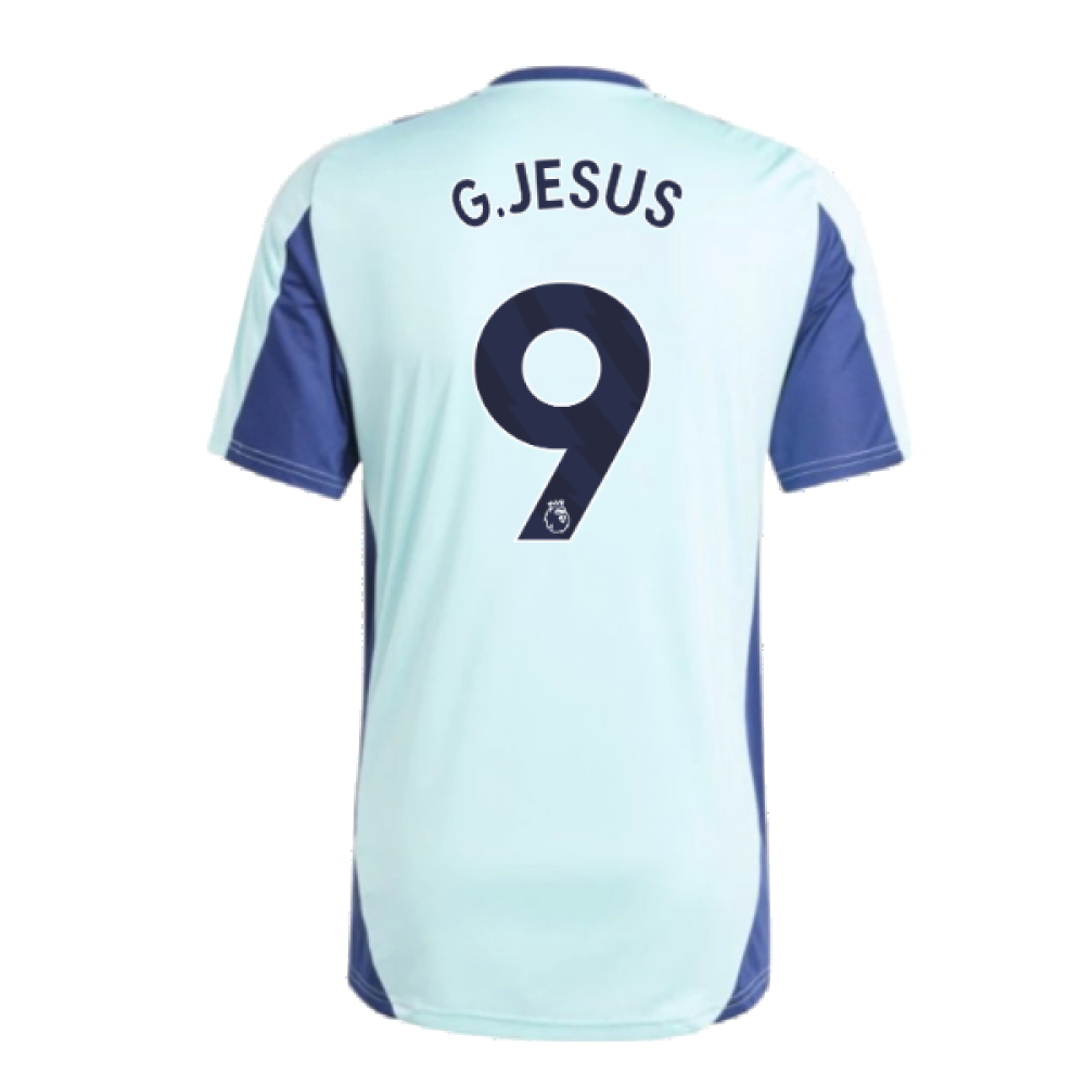 2024-2025 Arsenal Training Jersey (Clear Aqua) (G.Jesus 9)