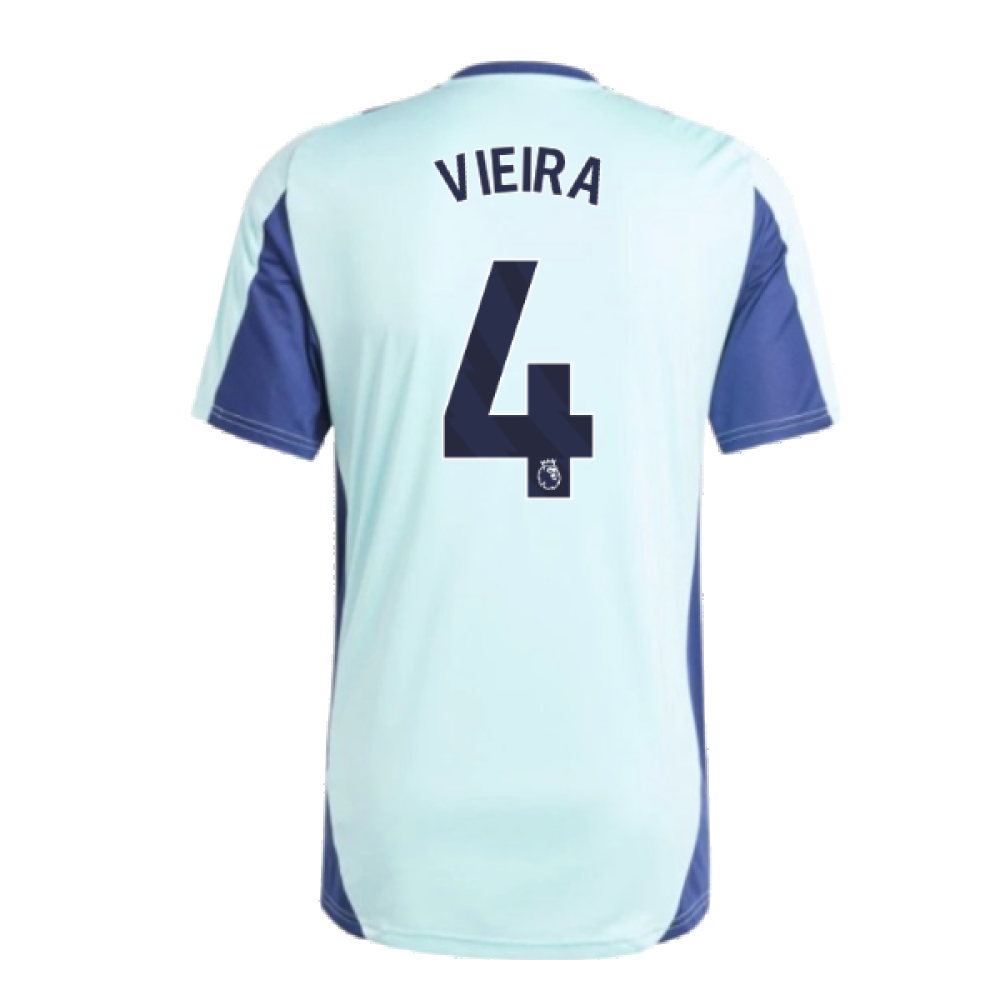 2024-2025 Arsenal Training Jersey (Clear Aqua) (Vieira 4)