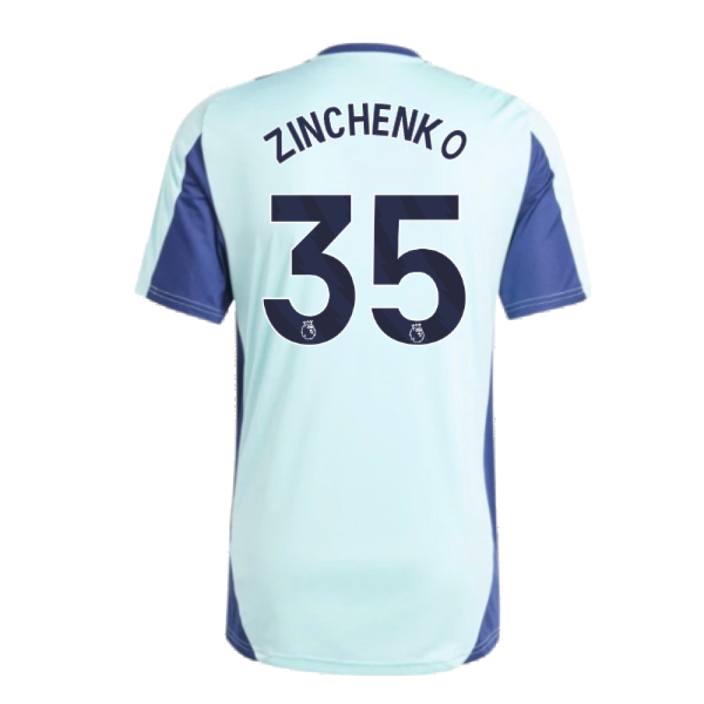 2024-2025 Arsenal Training Jersey (Clear Aqua) (Zinchenko 35)