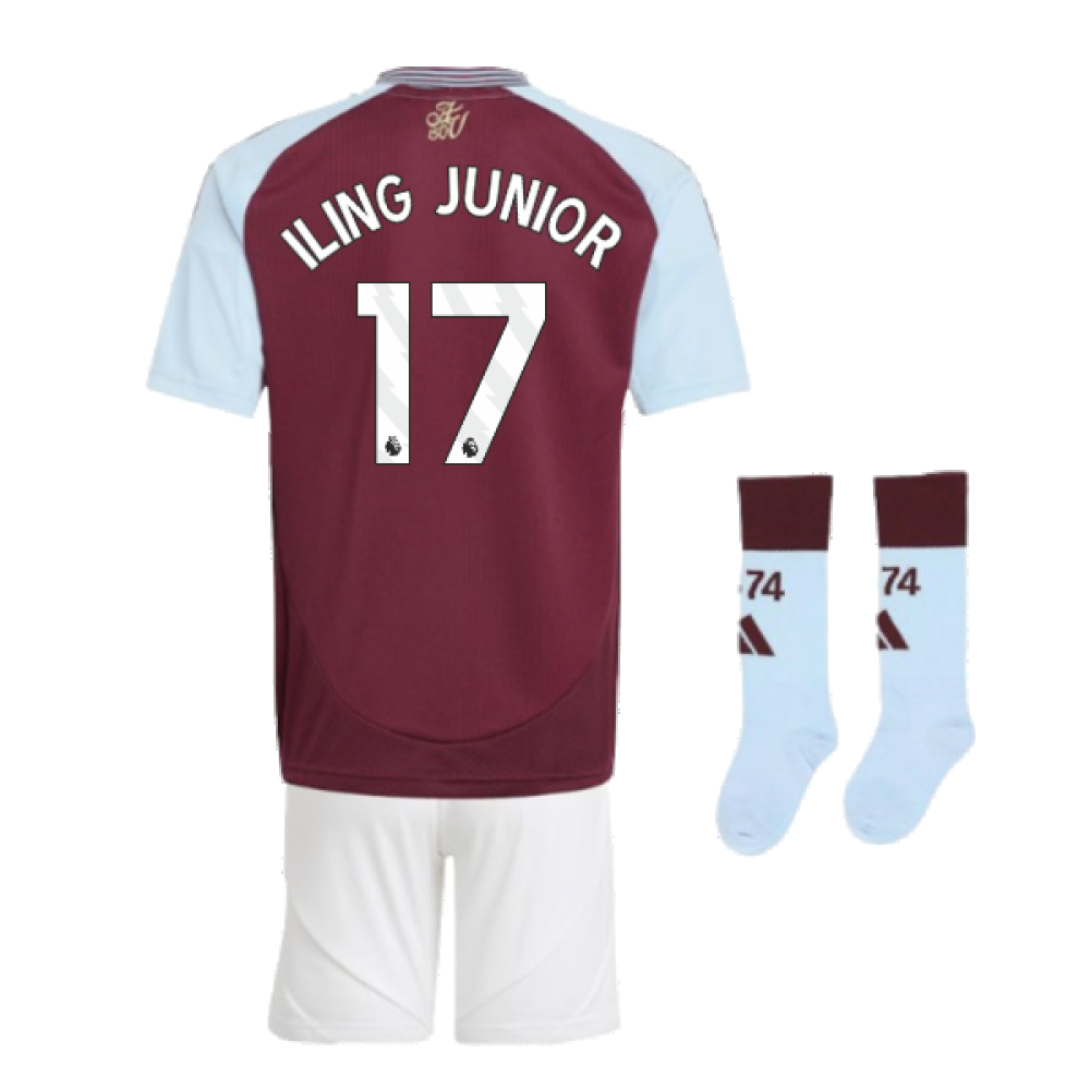 2024-2025 Aston Villa Home Mini Kit (Iling Junior 17)