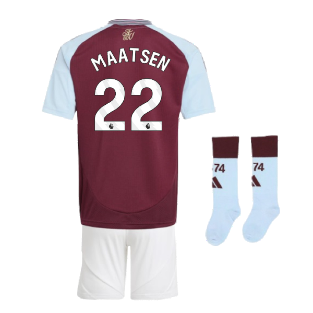 2024-2025 Aston Villa Home Mini Kit (Maatsen 22)