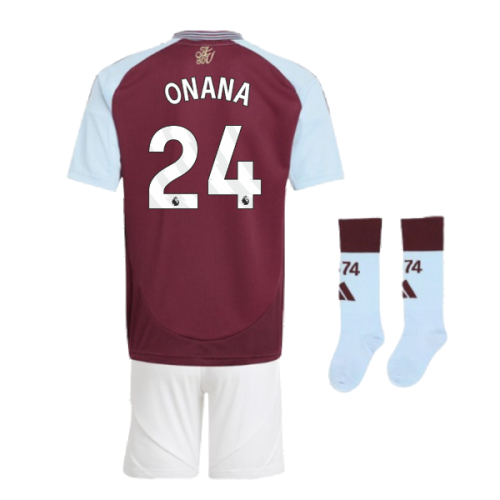 2024-2025 Aston Villa Home Mini Kit (Onana 24)