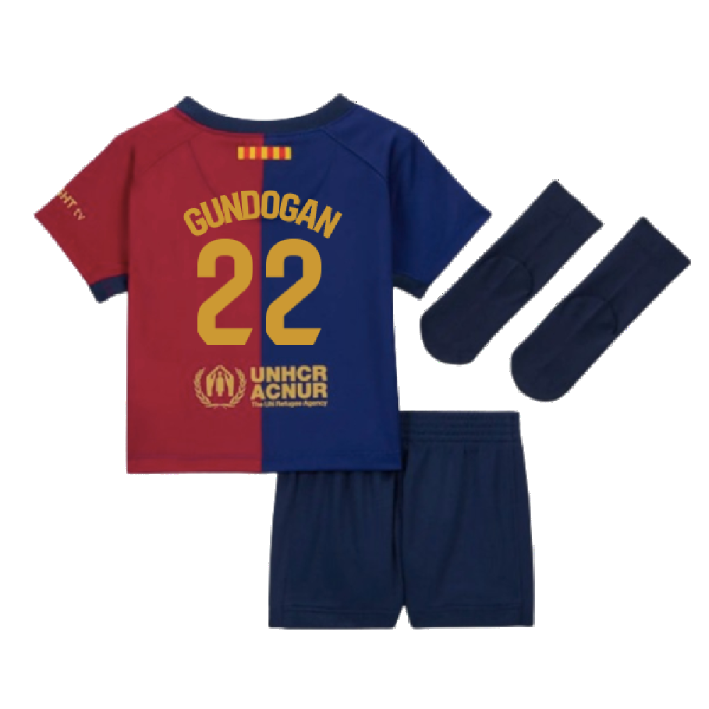 2024-2025 Barcelona Home Baby Kit (Gundogan 22)