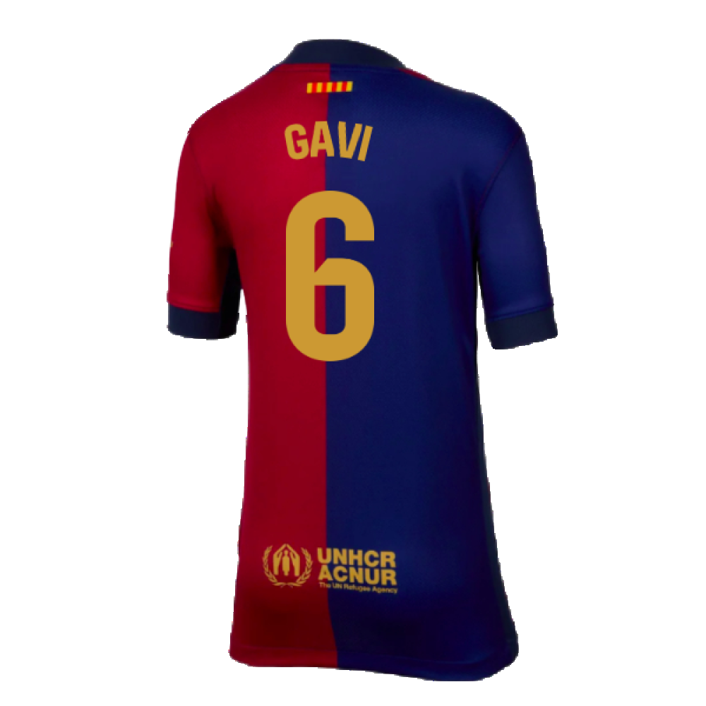 2024-2025 Barcelona Home Shirt (Kids) (Gavi 6)