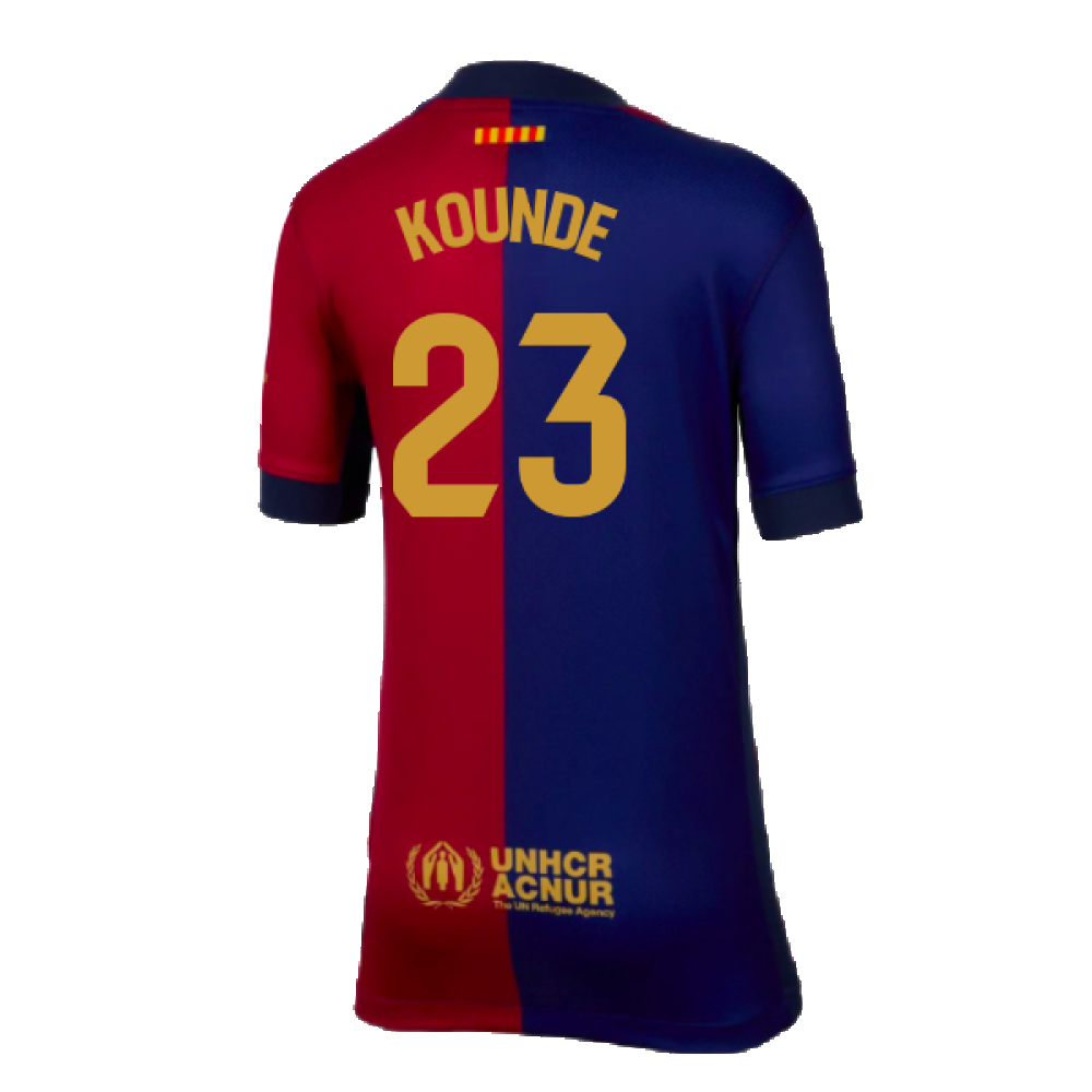 2024-2025 Barcelona Home Shirt (Kids) (Kounde 23)