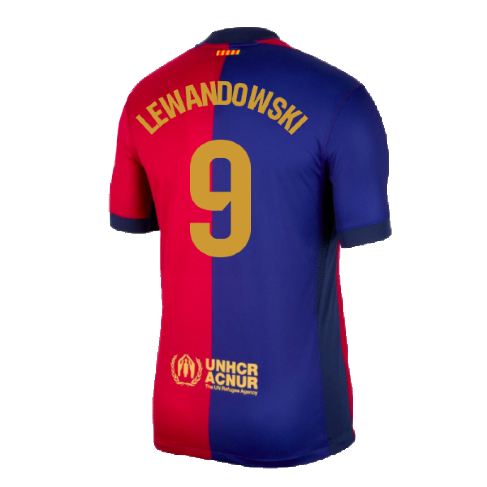 2024-2025 Barcelona Home Shirt (Lewandowski 9)