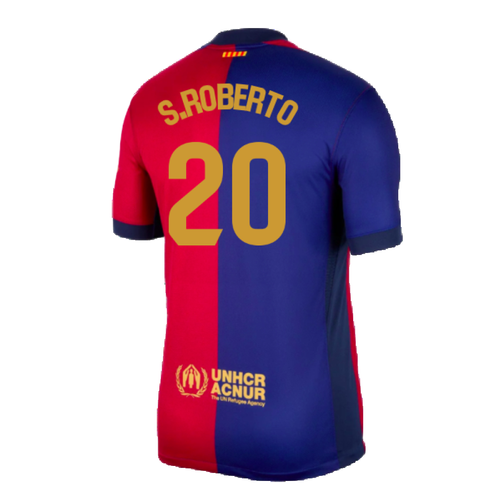 2024-2025 Barcelona Home Shirt (S.Roberto 20)