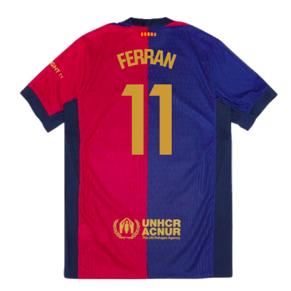 2024-2025 Barcelona Vapor Match Home Shirt (Ferran 11)