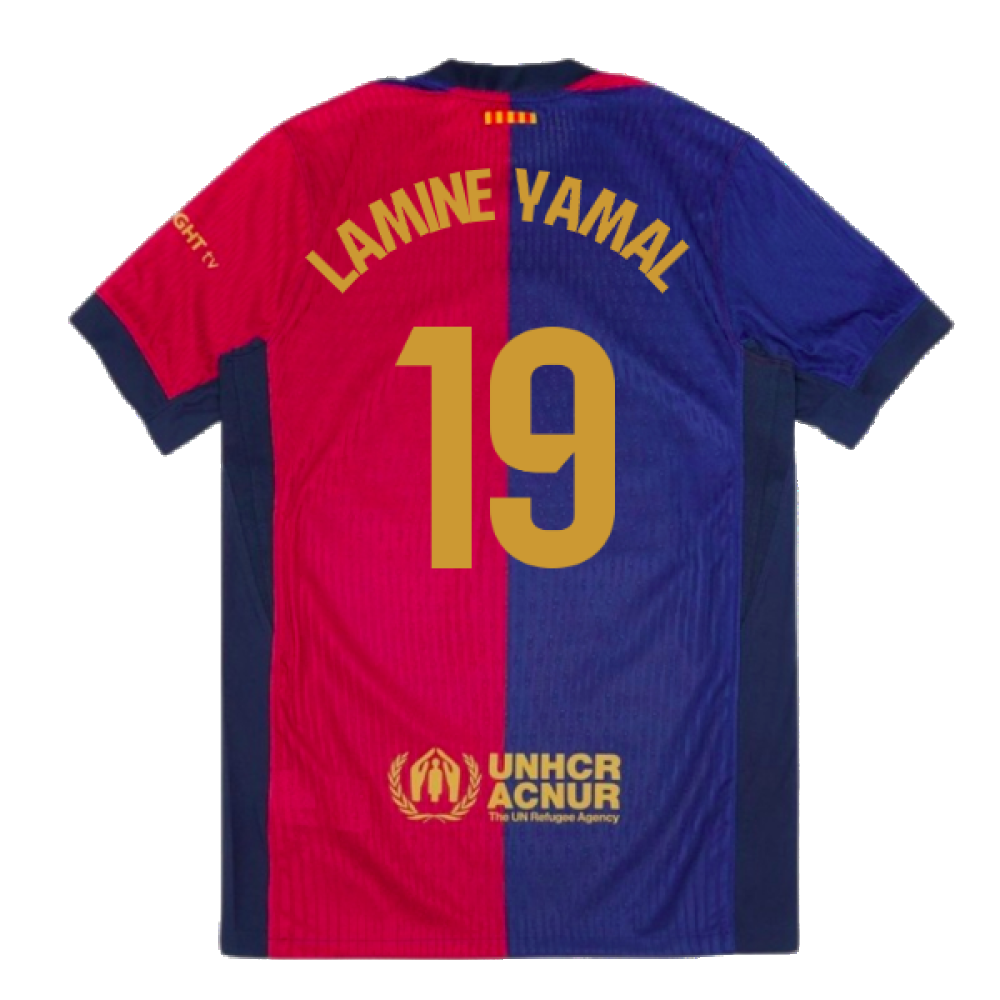 2024-2025 Barcelona Vapor Match Home Shirt (Lamine Yamal 19)