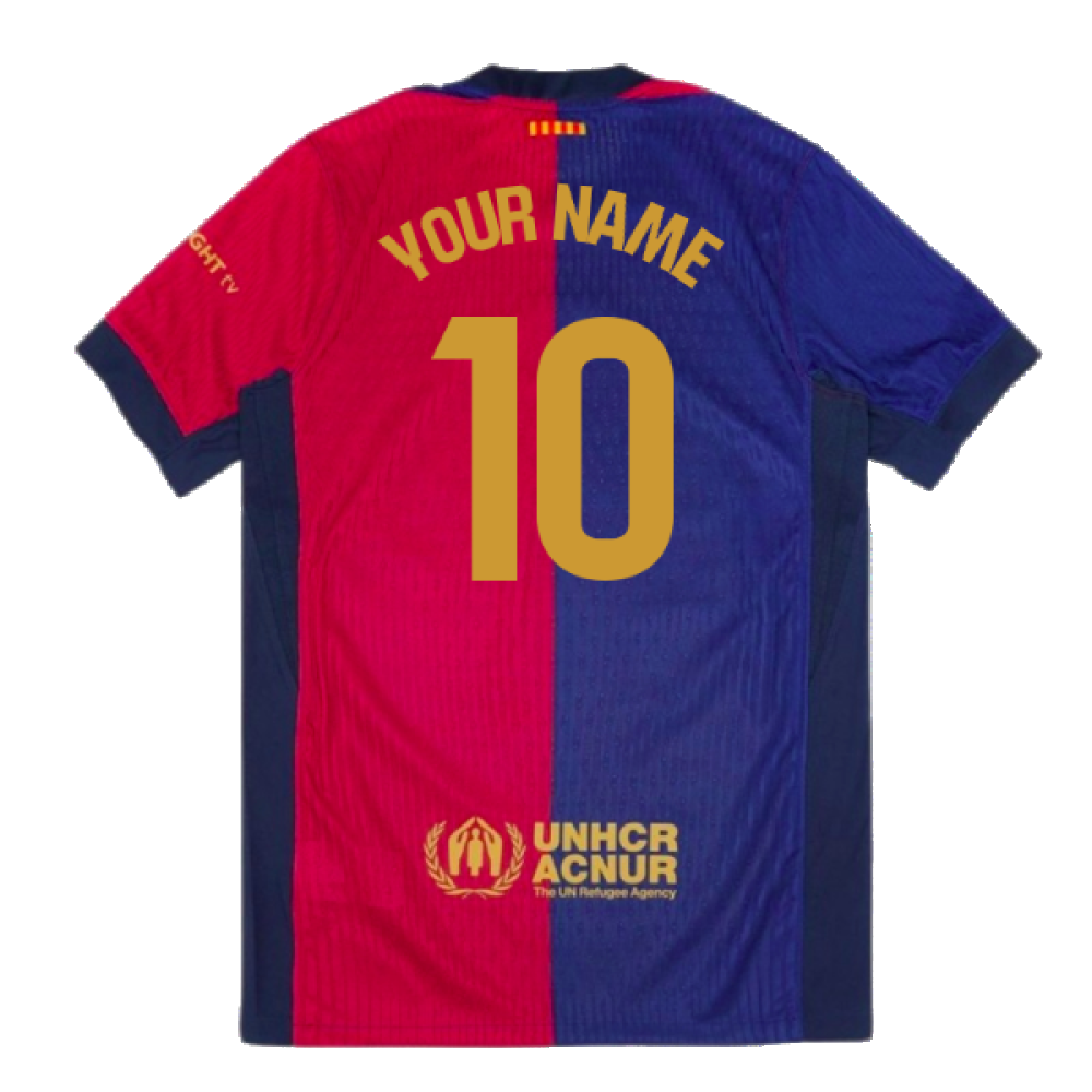 2024-2025 Barcelona Vapor Match Home Shirt (Your Name)