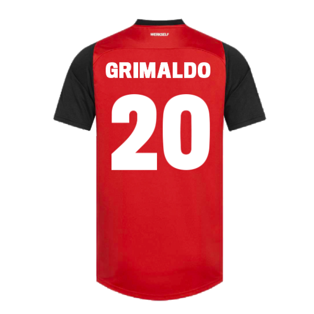 2024-2025 Bayer Leverkusen Home Shirt (Kids) (Grimaldo 20)