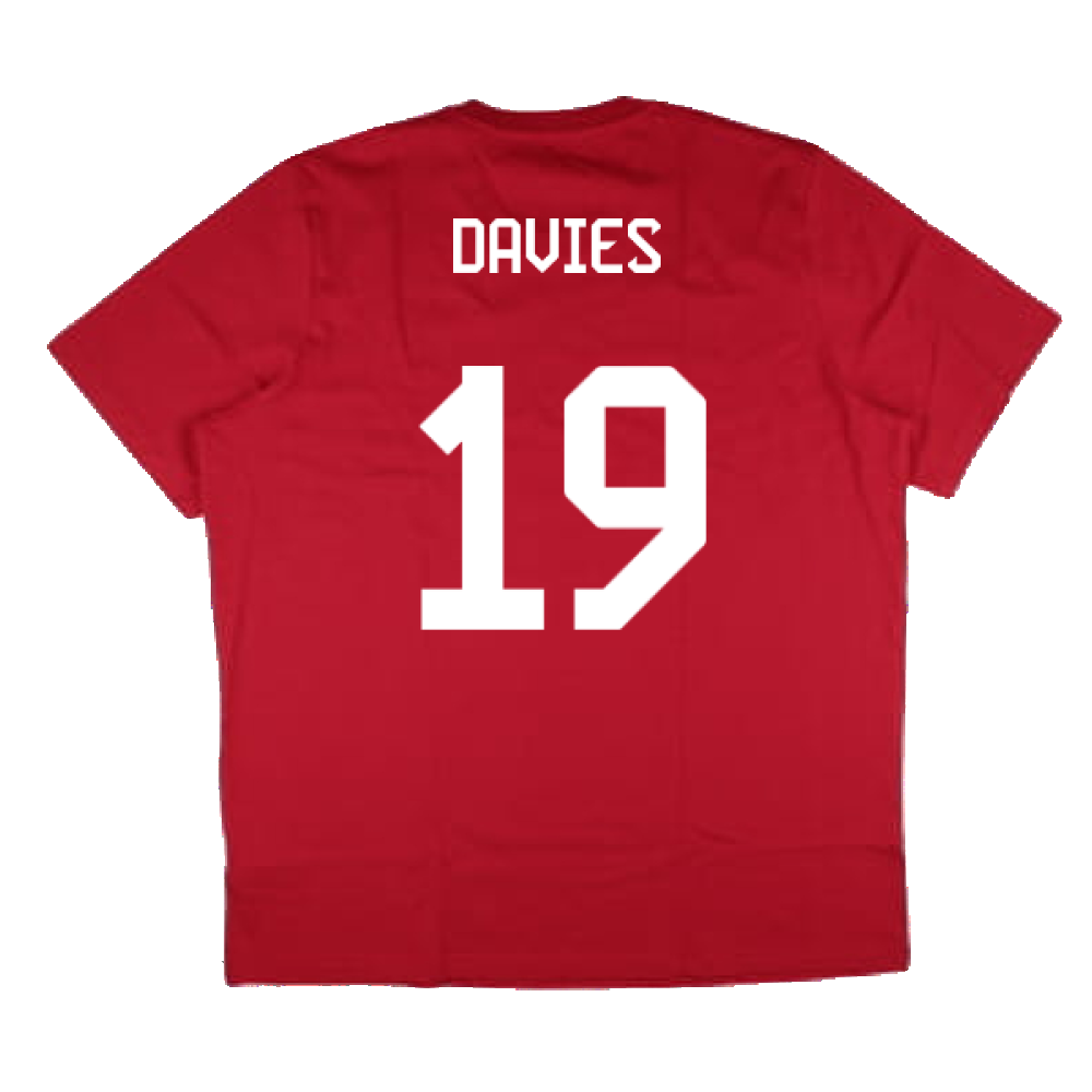 2024-2025 Bayern Munich DNA Graphic Tee (Red) (Davies 19)